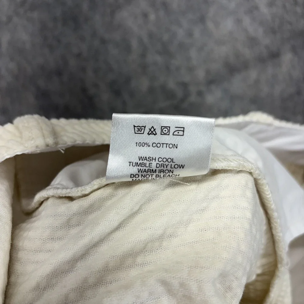 Manresa Louis Corduroy Pants Mens XL 34x32 White Cream Preppy Cotton New England
